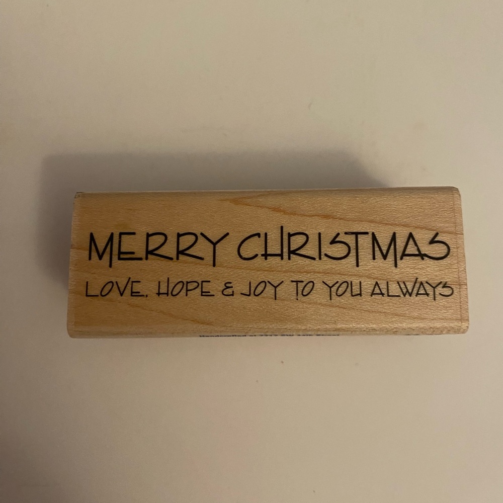Stampabilities DR1104 Merry Christmas Always rubber stamp